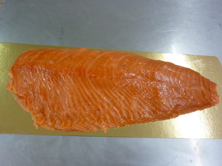 Geschnittener Räucherlachs